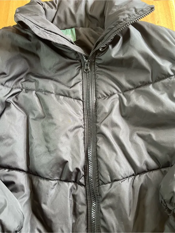 Wild Fable Black Cropped Puffer Jacket XS Bubble Coat - Image 4