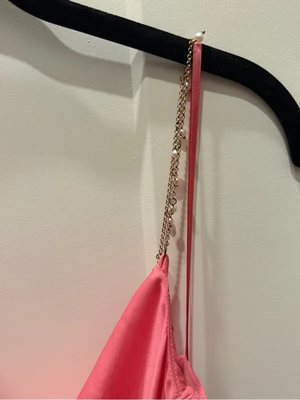 💗 Mustard Seed Pink Chain Strap Dress - Image 5