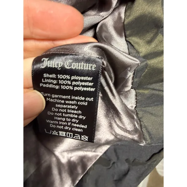 Juicy Couture Camo Puffer Moto Jacket Green Camouflage M NWT Y2K Streetwear‎ - Image 8