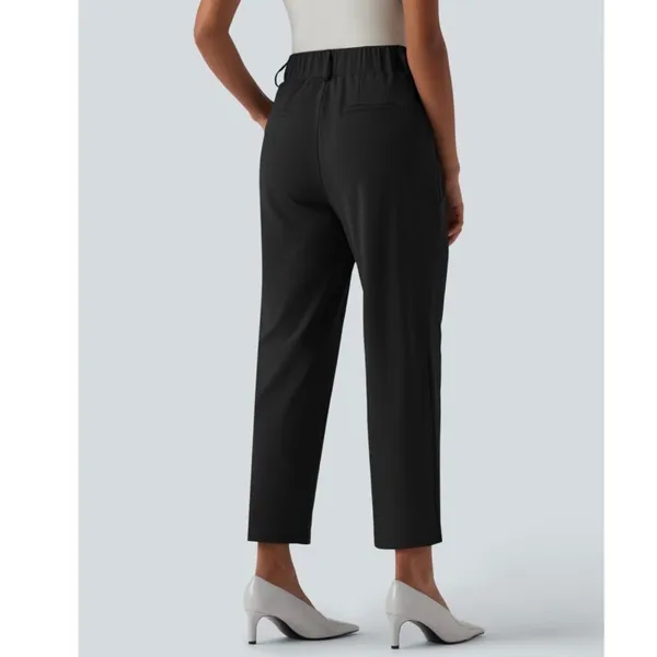 New Halara Women's Size XL Black Stretch High Waisted Cropped Pants - Image 3