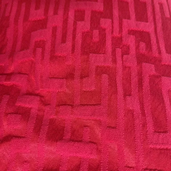 Theory Jeans Straight‎ Leg Geometric Red Denim Size 6 - Image 6