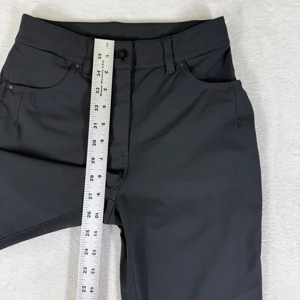 Lululemon City Sleek 5 Pocket 7/8 Pant Black Warpstreme W5DBNS Size 2 - Image 3