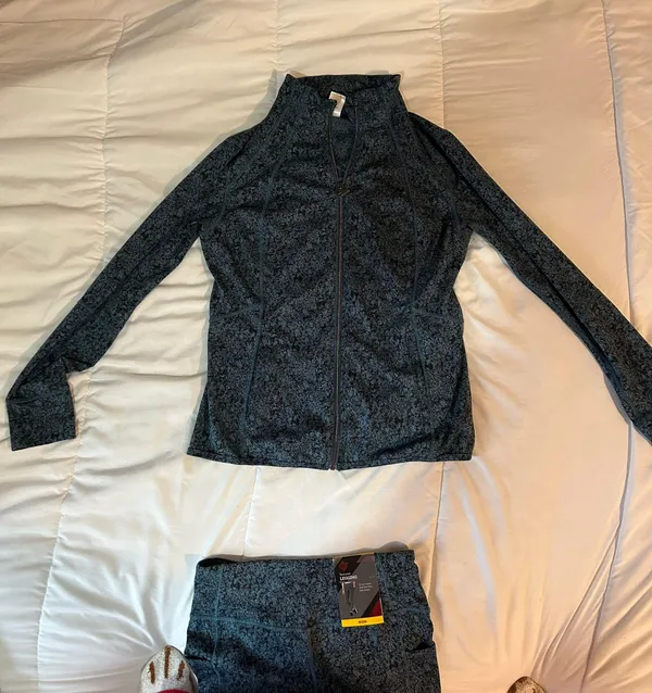 Leggings Set Jacket Blue Size M - Image 3