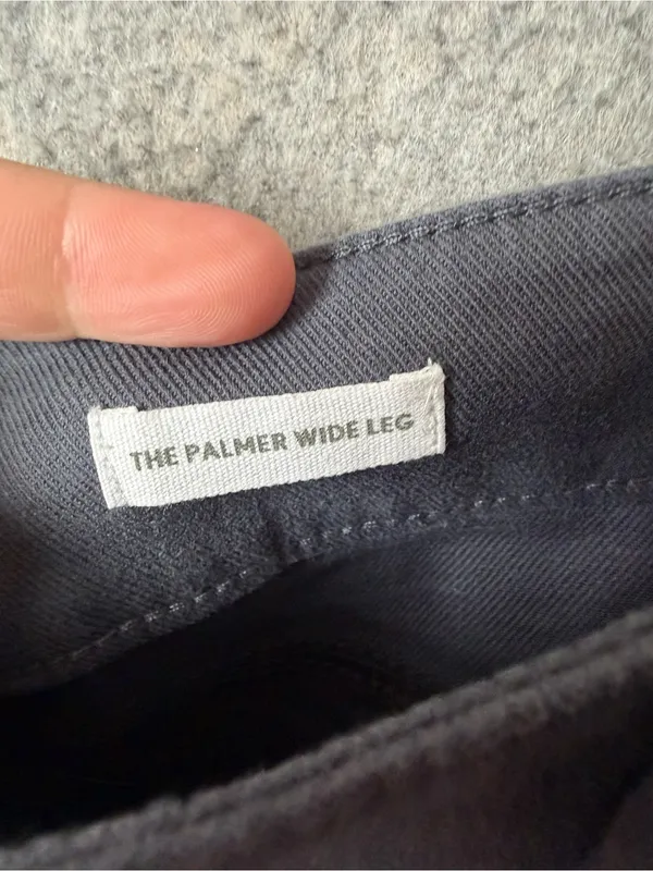 Loft Womans 0P Gray Business Casual The Palmer Wide Leg Cropped Pants - Image 3