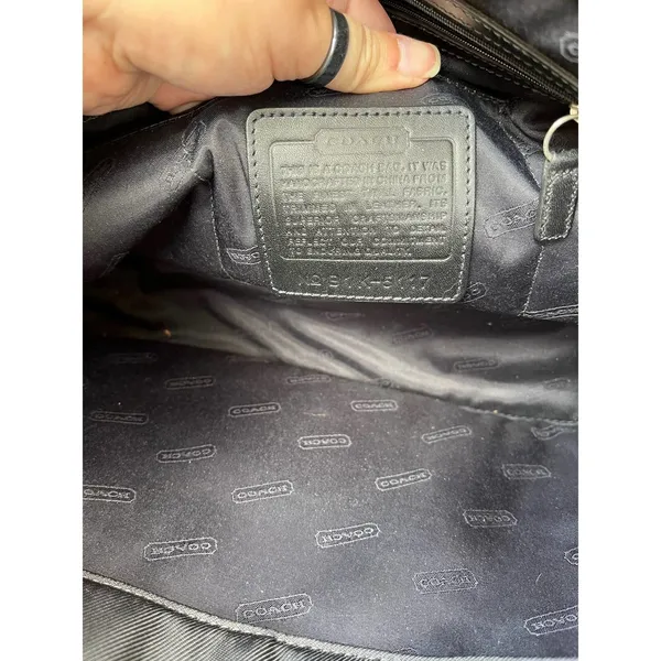 Coach Black Laptop Bag, Vintage Coach NO B1K-5117 - Image 9