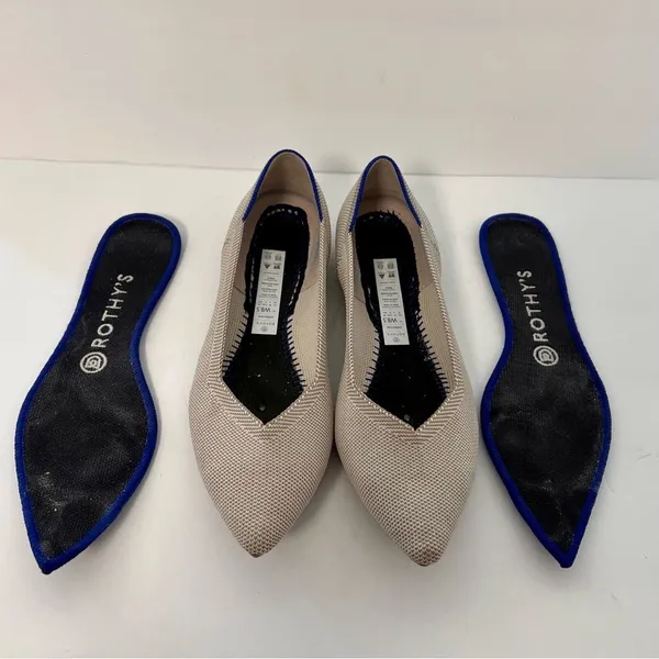 Rothys Gray Pointed Flat - Image 8