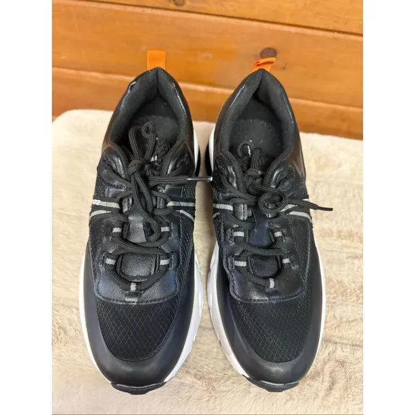 French Connection Women's FC-175 Runner Sneakers in Black/White Sz 6.5 NWOT - Image 6
