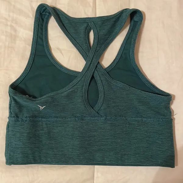 Old Navy Double Cut Out Botany Sports Bra M - Image 2