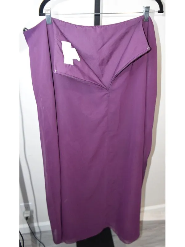 Alfred Angelo Purple Grape Maxi Formal Skirt 26W Prom Formal Whimsigoth - Image 3