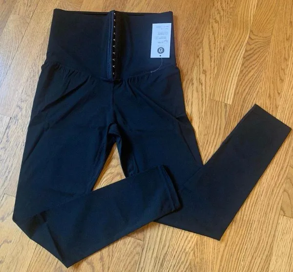 Black High waist Control Tummy Leggings Size L Size L - Image 2