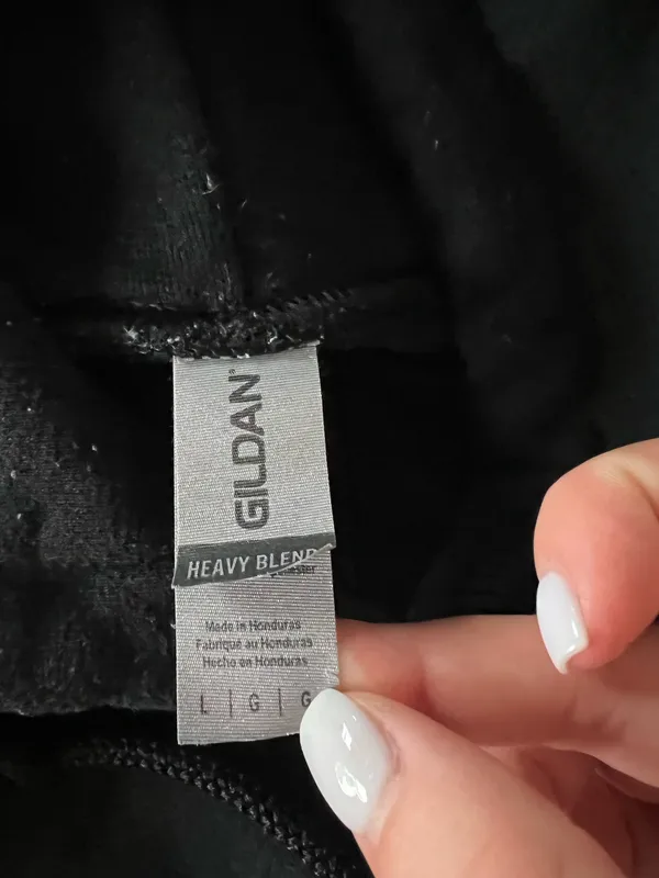 Gildan black hoodie Size L #loungewear #oversized - Image 2