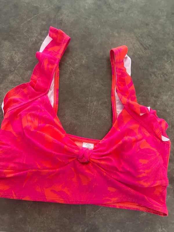 Mynah pull on removable pad bikini top Pink Size XL - Image 2
