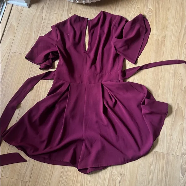 Show Me Your MuMu Burgundy Romper - Image 3