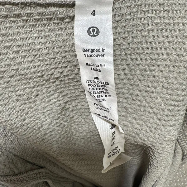 Lululemon Swiftly Relaxed Half Zip Pullover Gull Gray White Size 4 - Image 4