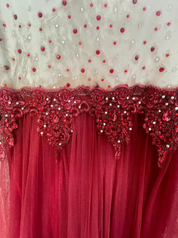NWT Burgundy Whimsigoth Homecoming Gown Size 10 - Image 6
