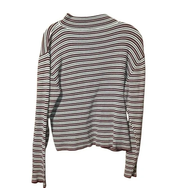 Hanna Andersson mock neck striped long sleeve thick shirt XL 90” inspired #751 - Image 3