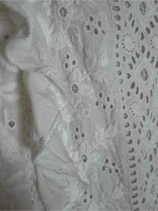 Majorelle Mara Mini Eyelet Lace Dress in White size XS $198 Bride Bridal - Image 13