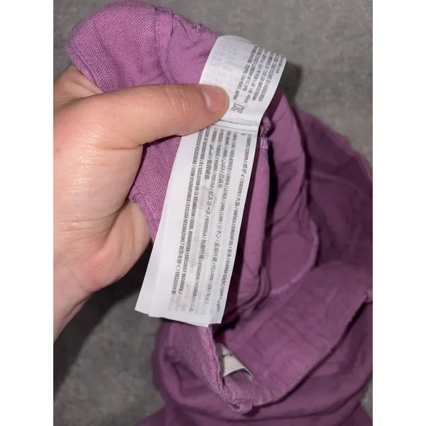 Abercrombie & Fitch Sloane Tailored‎ Wide Leg Pants Chinos Linen Blend 27/4s - Image 3