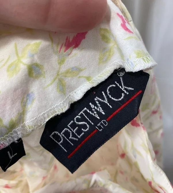 Vtg Prestwyck blouse Large - Image 7