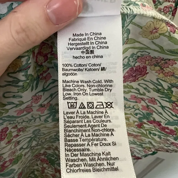 J. Crew V-neck Smocked-waist Dress in Liberty® Fabric - Image 9