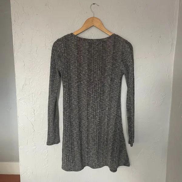 Urban Outfitters Grey Sweater Dress Minimalist Business Casual‎ Winter Date S - Image 2