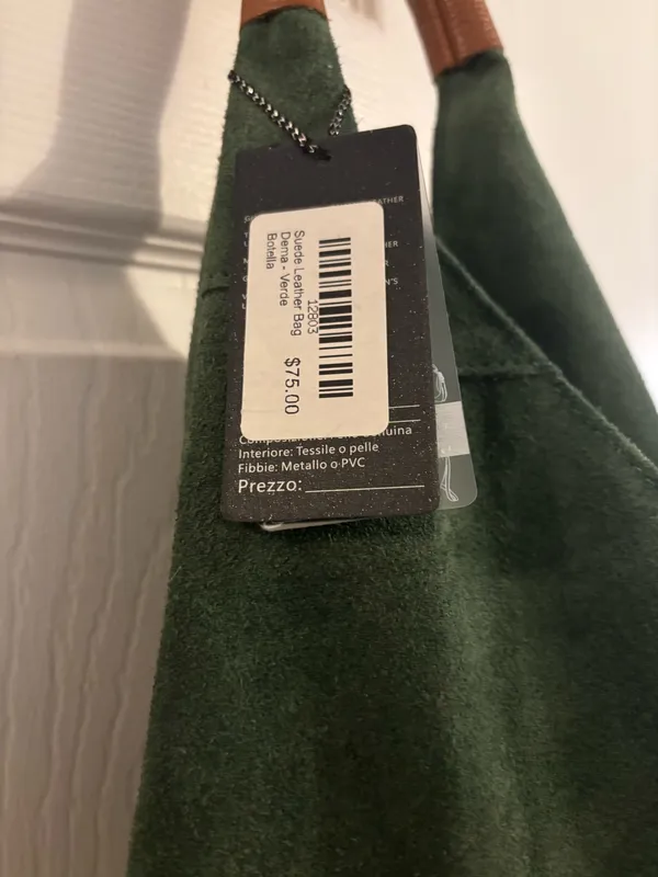 Italian leather bag Green - Image 3