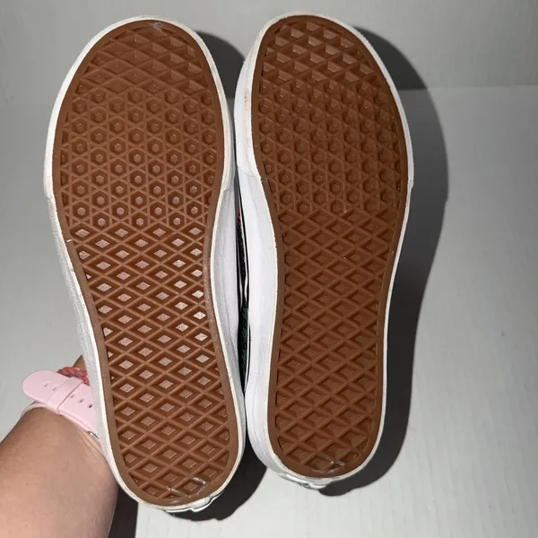 Vans Classic Slip On Shoes Womens Size 7.5 Buffalo Plaid Canvas Casual Comfort - Image 9