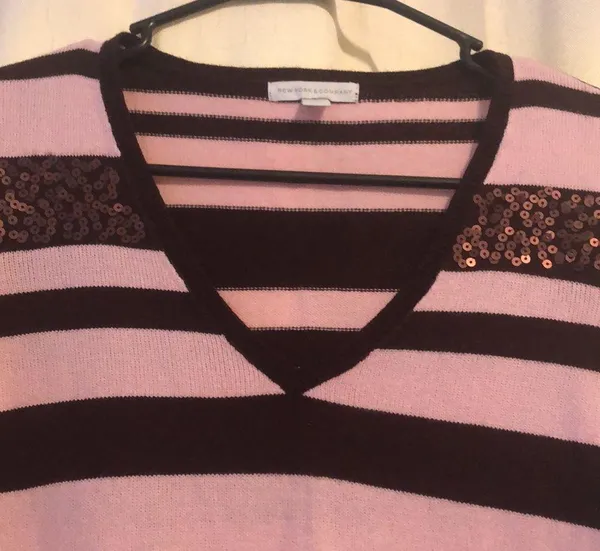 🔹4 for $30 NY&CO Lightweight Sweater Pink Size XS - Image 2