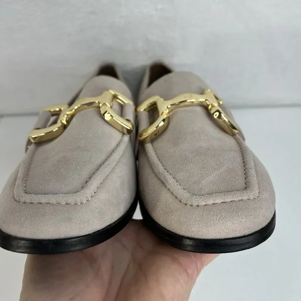 Diba True Size 10 About It Slip On Loafers Suede Leather Beige 54925 Appel Crisp - Image 11
