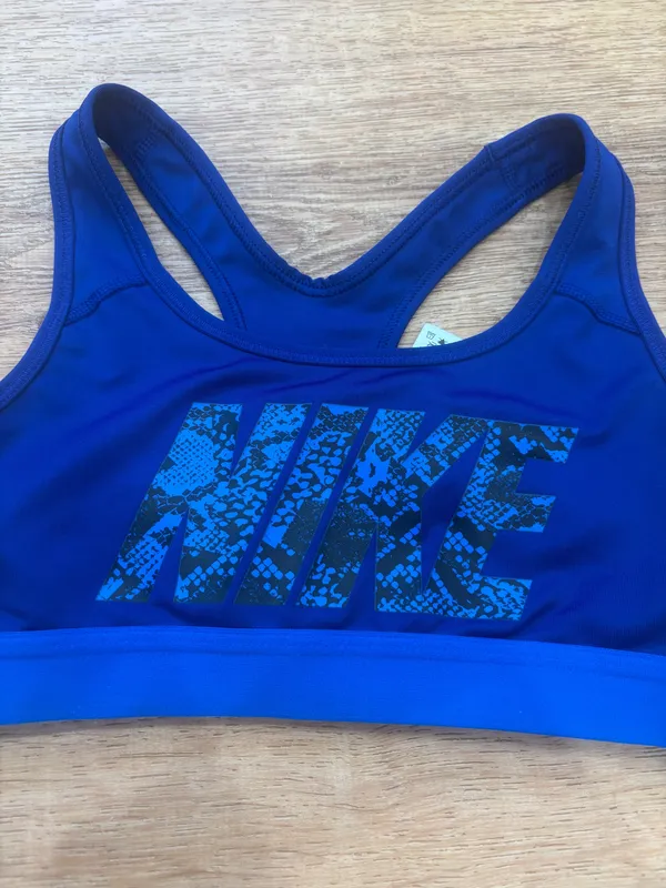 Blue Nike sports bra - Image 2