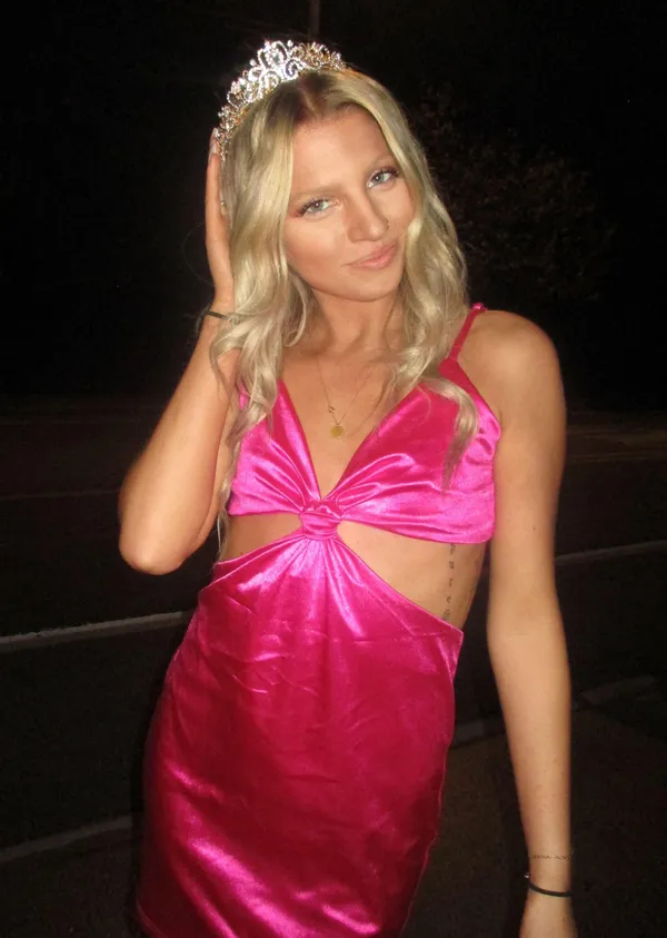angelegant pink satin dress Size XS - Image 5