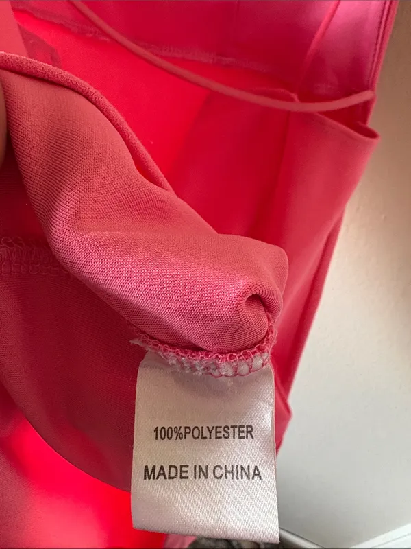 Hello Molly Pink Square Neck Dress - Image 4