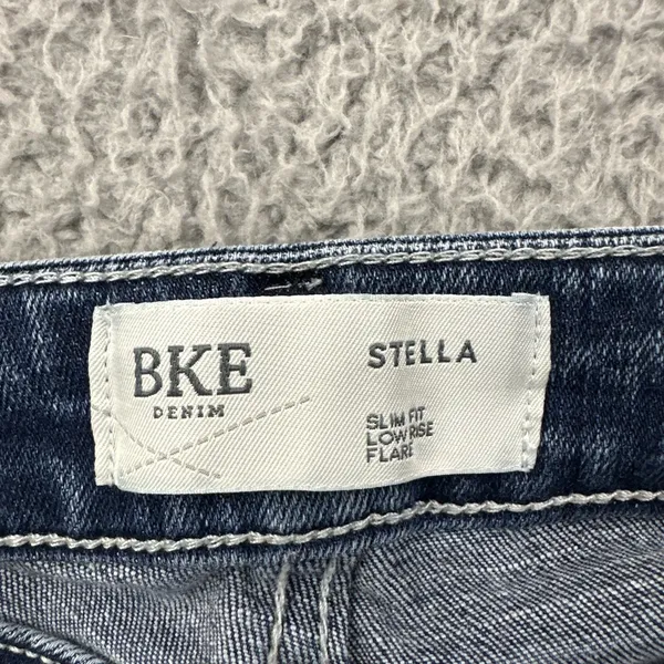 BKE Stella Slim Fit Low Rise Flare Jeans Western Festival Retro Women's 28 x 32 - Image 4