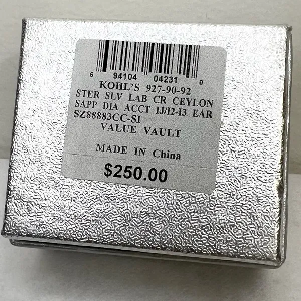 Kohl's Sterling Silver Diamond Stud Earrings - Image 2