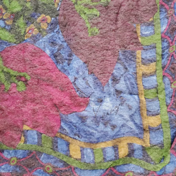 Kenzo Handkerchief Scarf Floral Women Large Semi Sheer Vintage Luxury Old Money - Image 5
