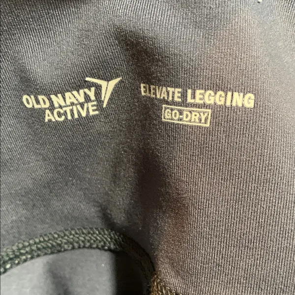 Old Navy Elevate Gray Mesh Trim Compression High Rise Leggings Pockets Small NWT - Image 4