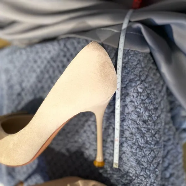 COUTGO NIB Womens Pumps Pointed Toe Bowknot Slip On Color: Light Tan / Size:7.5 - Image 9