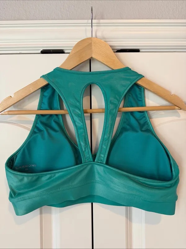 Carbon38 Shine Green Sports Bra XL - Image 2