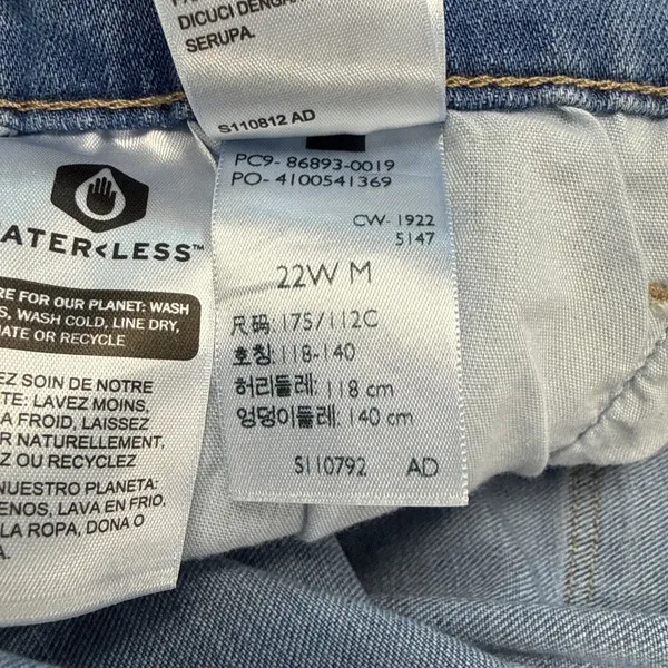 Levi's 725 Women's Bootcut Jeans Blue Plus Size 22W High Rise Hypersoft Stretchy - Image 15