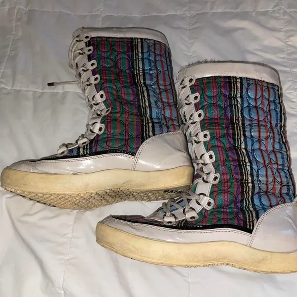 Coach Colorful Snow Boots - Size 7 - Image 2