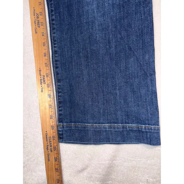 Maeve Anthropologie The Colette Cropped Wide Leg Jeans Dark Wash Denim‎ 28 NEW - Image 7