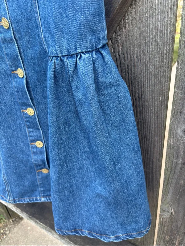 NWT Lulus Prinsley Denim Button Front Dress Size Medium - Image 10