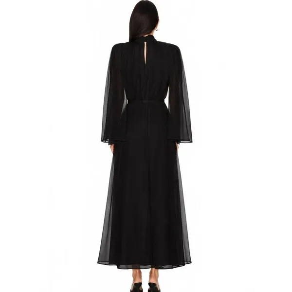 NWT Elliatt Black Long Sleeve Gown Dress Size S - Image 3