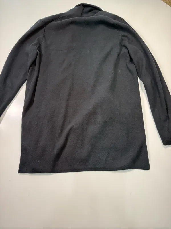 J. Crew 100% Cotton Black Open-Front Knit Cardigan - Image 8