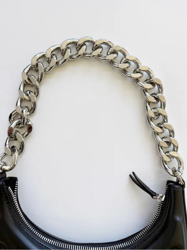 Zara Half Moon Chain Purse - Image 2
