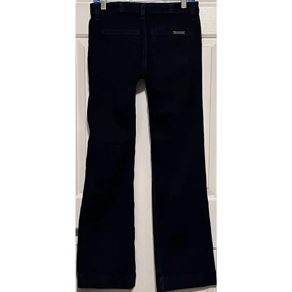 Wrangler Rock 47 Women's Wide Leg Dark Wash Denim Jeans Size 27 x 32‎ - Image 2