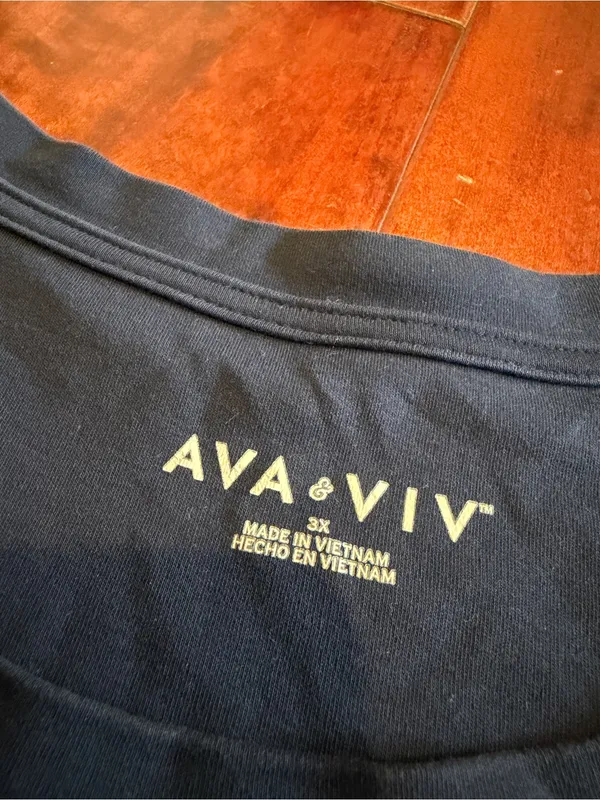 AVA & VIV Blue Short-Sleeve T-Shirt Dress - Image 2
