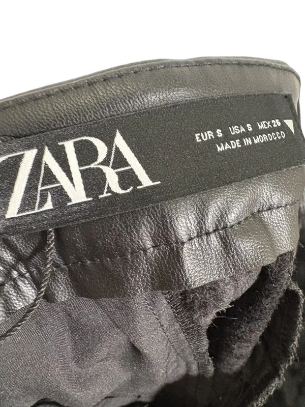 NEW Zara Faux Leather High Waist Shorts Size Small - Image 8