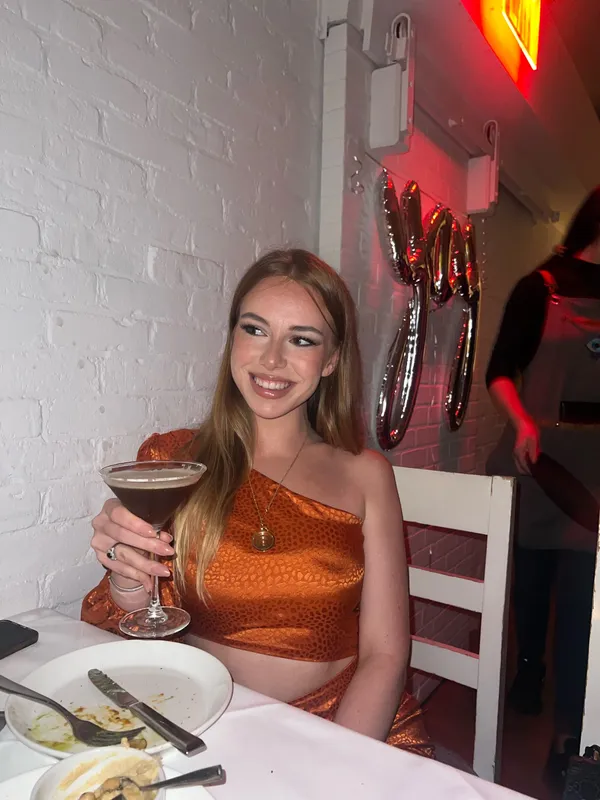 Asymmetric mini dress Orange - Image 2