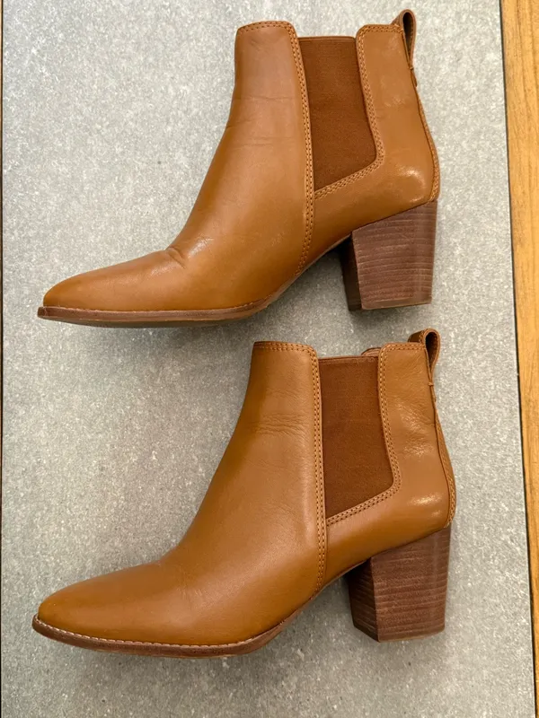 Madewell The Regan Boot English Saddle Brown Leather Ankle Boots 9.5 - Image 5